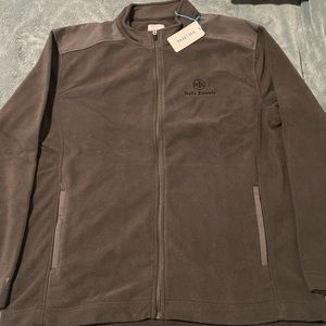 Tehama Gray 100% Polyester jacket, with an embroidered logo